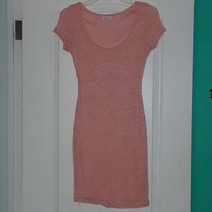 Flower lace tight dress